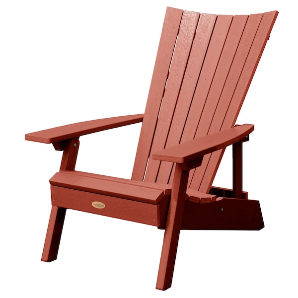 Highwood Usa Manhattan Adirondack Chair Outdoor Furniture for Patio, Backyard, Garden AD-ADRID29A-RED - main